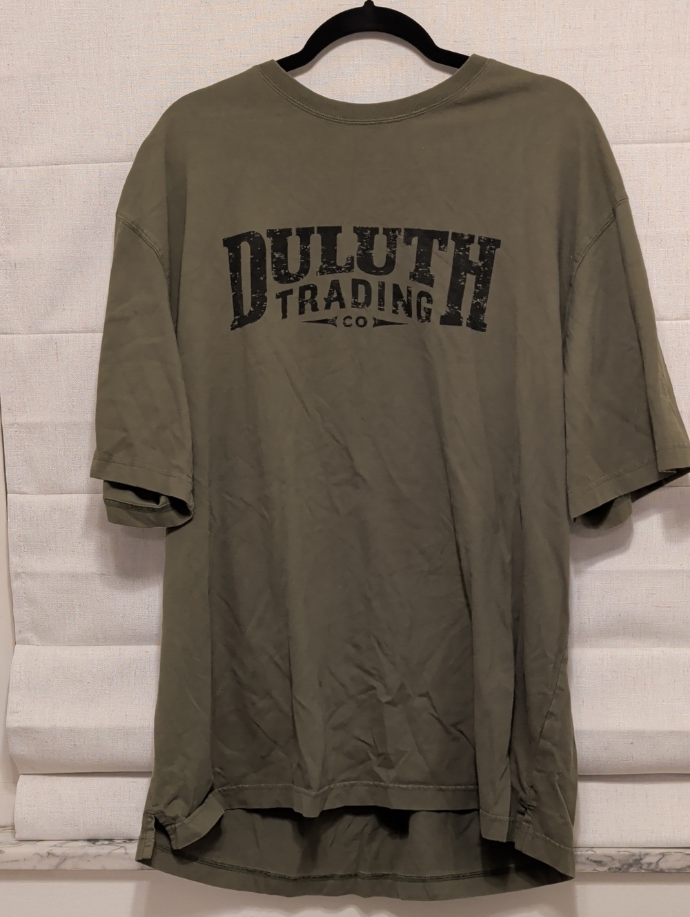 Duluth Trading Co Olive Green Short Sleeve Logo Tee